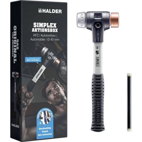 Halder SIMPLEX-Aktionsbox KFZ 3749s001 Mazzuola antirimbalzo 2400 130 mm 1 pz.