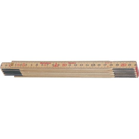 Righello pieghevole, in legno di betulla, 2 m, colore naturale HULTAFORS