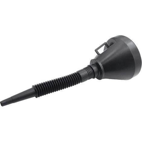 Entonnoir Avec Filtre - Plastique Chimiorésistant - Embout Étroit 15-20 mm - Embouchure Large 8-10 cm - Pour Motos Voitures Petites Moteurs - 35 cm - 1 Pièce