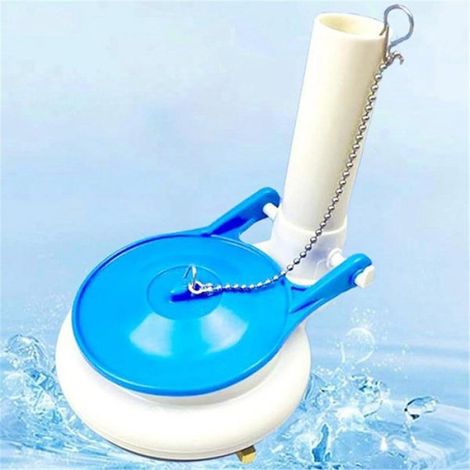 Kit de Remplacement de Soupape de Chasse D'Eau de 7,6 cm (3 Pouces) avec Clapet et Chaînette pour Toilettes Monoblocs, (1/5)