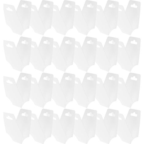 150 Pièces Cartes de Présentation pour Bijoux Pliables Blanches (1/5)