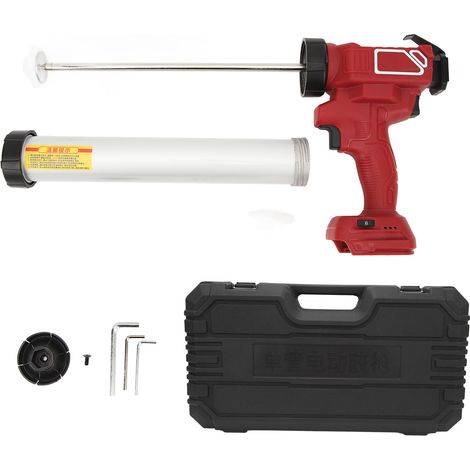 Pistolet à cartouche sans fil 18V 800N, 6 vitesses, colle mastic électrique pour réparation maison, outil DIY, batterie incluse (1/5)