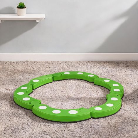 Poutre d'équilibre vert sensorielle 6 segments incurvés (1/5)