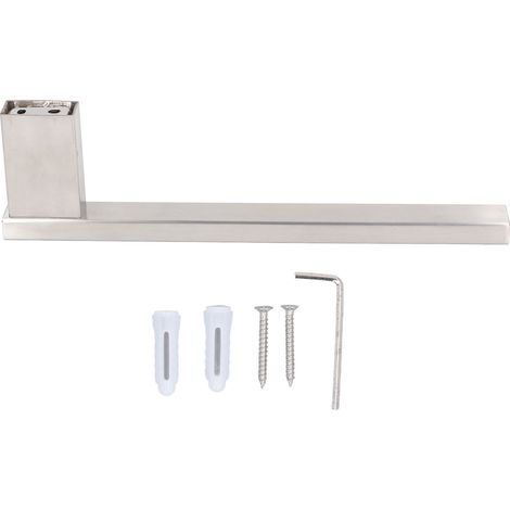 Toallero de pared de acero inoxidable para baños, 2 barras, acero inoxidable, fácil instalación, diseño moderno. (1/5)