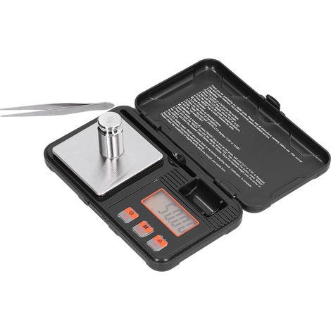 Balance électronique portable 200g/0.01g avec pince à peser et écran LCD pour bijoux