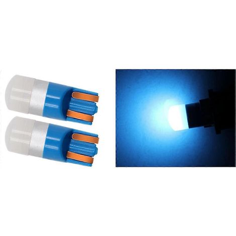 Lot de 2 ampoules LED SMD 3030 T10 W5W pour feux de gabarit, plafonniers et lampes de porte de voiture. (1/5)