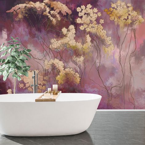Papier peint panoramique - Fleurs - 130 cm x 98 cm (1/4)