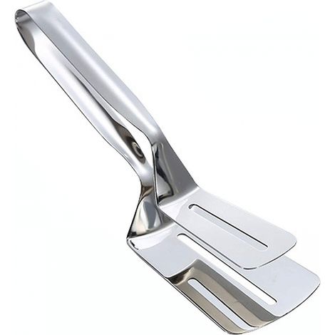BEBUSINGOTO Pinzas de acero inoxidable para carne, espátula para pescado, pinzas de cocina, pinzas multifuncionales para alimentos, herramientas de cocina para pizza y barbacoa. (1/5)