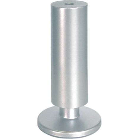 Piede in plastica regolabile 35 - H.90 mm. - alluminio (1/2)