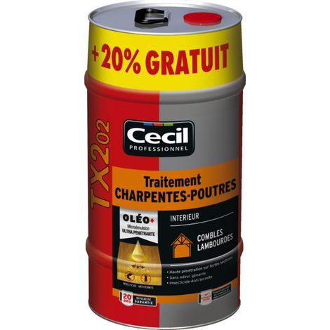 Traitement Charpente V33 Tx202 Protection Insecticide Fongicide Bois - V33
