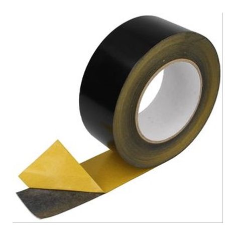 Tape solaire PVC extérieur. Rouleau de 50mm x 10m noir