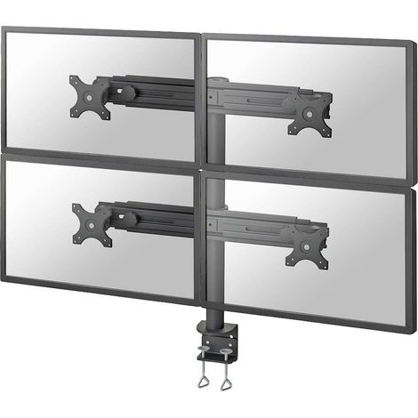 Support de table pour écran Neomounts FPMA-D700D4 48,3 cm (19) - 76,2 cm (30) réglable en hauteur, inclinable, mobile (1/5)