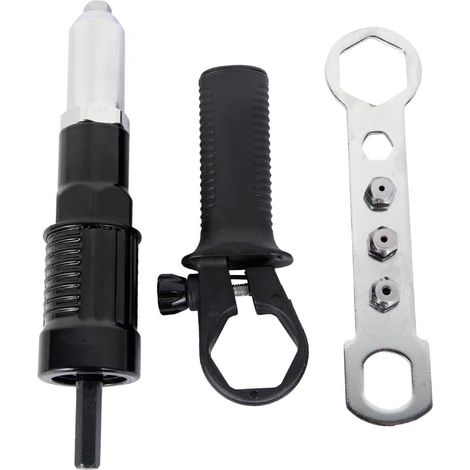 Rivet Gun - Electric Rivet Puller - 2.4 mm to 4.8 mm - For Nut Setting and Blind Riveting - Compatible with Standard Electric Drills - 1 Piece