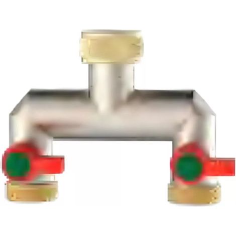 rubinetto doppio da giardino idro-bric con due uscite 3/4"