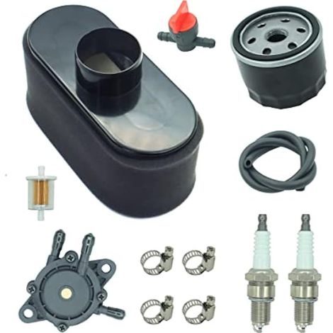 Compatible avec le filtre à air 11013-7047 et le filtre à huile 49065-7007 pour moteur 4 temps KAWASAKI FR651V FS481V FS541V FS600V FS730V Kit de mise au point de tracteur de tondeuse à gazon (1/4)