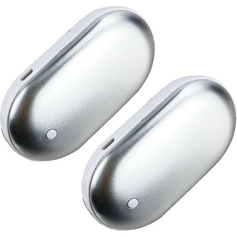 Chauffe-mains rechargeable USB Power Bank, chauffe-poche électrique blanc, 1 pièce (1/5)