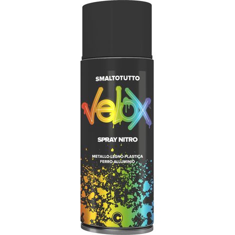 VELOX SPRAY NITRO NERO OPACO N.125. Prezzo per 1 pezzo. (1/4)