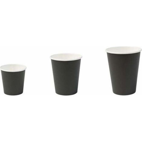 Gobelet Jetable - Carton Compostable Din13432 - Pour Boissons Chaudes Et Froides - 6 5 X 6 5 X 35 Cm - 190 G - Lot De 100 (1/4)