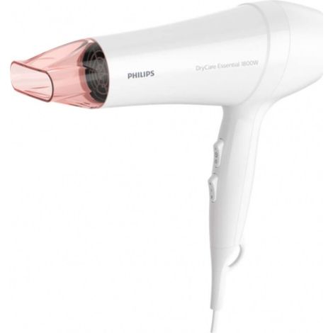 Philips Asciugacapelli Thermoprotec 1800W Bianco Con Beccuccio (1/4)