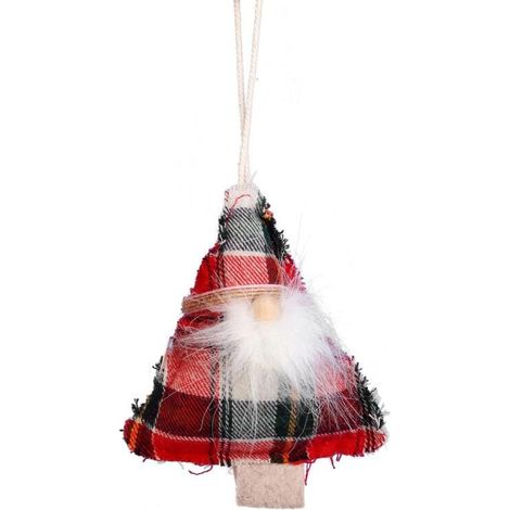 Weihnachtsschmuck, Stoffanhänger, 12 cm, rot (1/2)