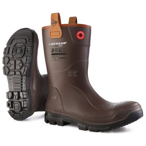 Stivale RigPRO FS Marrone scuro 44 DUNLOP LJ2HX4244