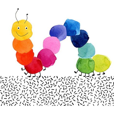 Braun & Company Servietten bunte Raupe, 33 x 33 cm 20er Pack Tischservietten
