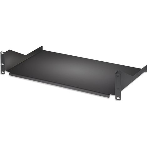 Mensola per Rack 19'' 400 mm 2U Nera con 2 Punti di Fissaggio - Modello Intellinet (1/2)