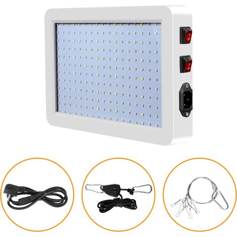 LED-Pflanzenlampe für Zimmerpflanzen, wasserfest, 3 einstellbare Modi, mit Quantenplatte. (1/2)