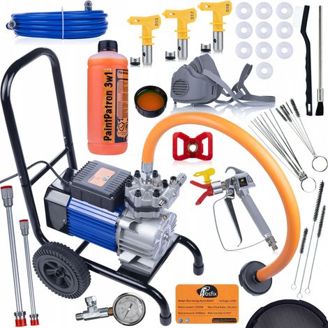 Pompa Airless Rosfix Blue Strong Storm 990 BSS07 – 3500W, 22MPA, 18L/min Set Completo con Accessori Verniciatura e Manutenzione (1/5)
