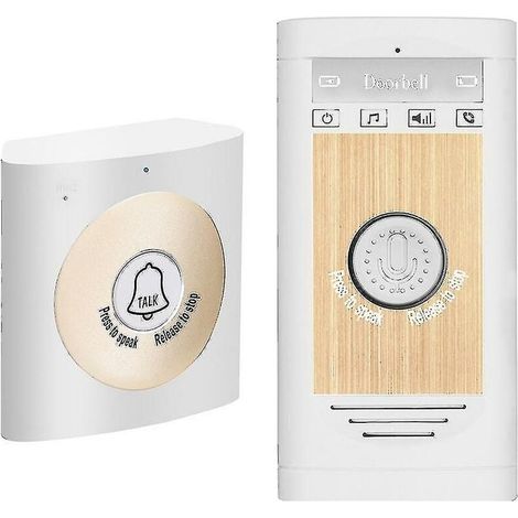 Système d'interphone sans fil pour bureau à domicile, radio bidirectionnelle offrant une excellente qualité sonore, facile à transporter pour une utilisation en intérieur. (1/5)