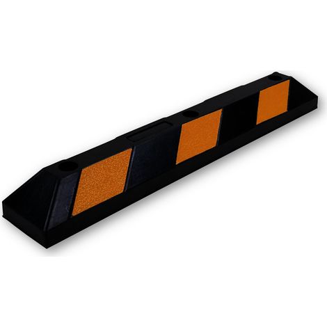Butoir de protection RS PRO, Noir/Jaune, longueur 900mm en Caoutchouc ( Prix pour 1 )