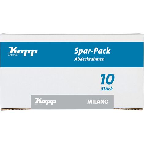 Lot de 10 cadres de recouvrement 1 prise, blancs, 8 x 8 cm, pour prises et interrupteurs, en plastique, cadre pour interrupteur d'éclairage (1/3)