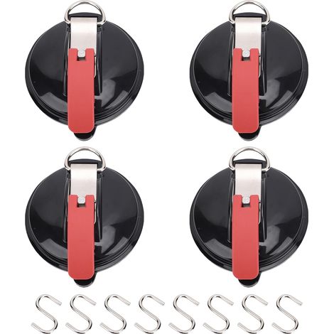 Anclaje de ventosa multifuncional ultrarresistente: anclaje de pared de alta resistencia con ganchos para yates y coches. (1/5)