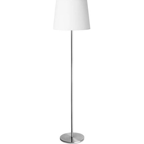 Leds-C4 Bristol - Lampadaire à 1 lumière, nickel satiné, E27