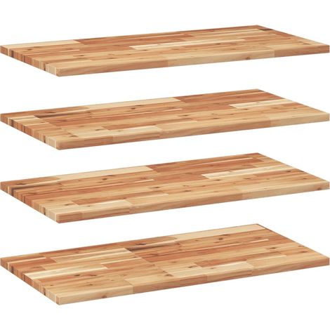 Maison Exclusive - Schweberegale 4 Stk. 80x40x2 cm Massivholz Aka