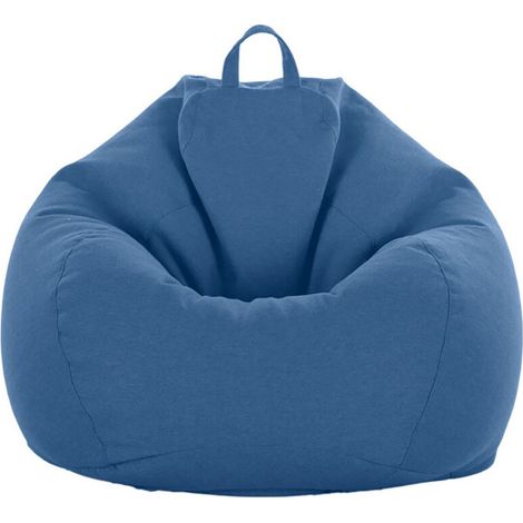 Sac de canapé Lazy Housse de Canapé Inclinable Tissu Housses de Fauteuil Housse de Chaises sans Remplissage Siège Pouf Feuilletée Tatami Salon Meubles (Bleu, 60x75cm) (1/5)