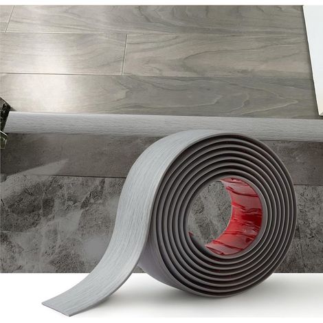 Bande de Seuil Barre de Seuil Auto-adhésive PVC Barres de Transition de Seuil Bande de Transition pour Espaces Entre les Carreaux,Sols en Bois(4cmx2M) (1/5)