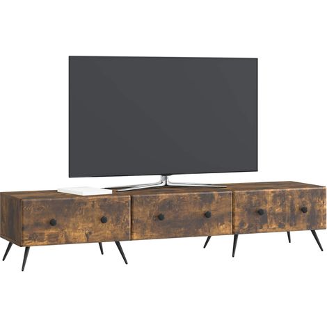 Maison Exclusive - TV-Schränk Geräucherte Eiche 147 x 34,5 x 30 c