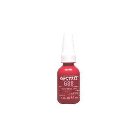 Colle multi-usage Loctite 638 10mL – Pour métal, plastique et caoutchouc – Résistance à la chaleur jusqu'à 150°C – Application précise avec blocpresse