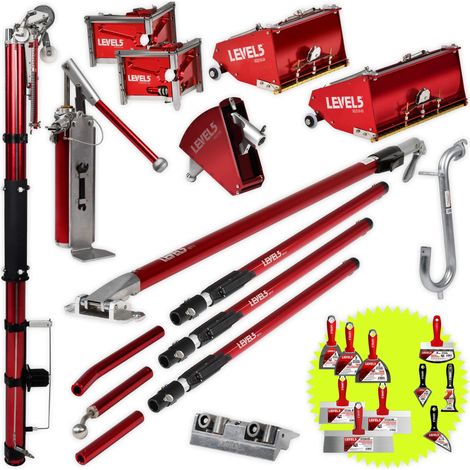 LEVEL5 Spachtelwerkzeuge schnell & effizient Trockenwandfugen verspachtelt SET 4-625P (1/5)