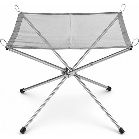 Brasero pliable en acier inoxydable pour camping 32 x 10 x 10 cm (1/5)