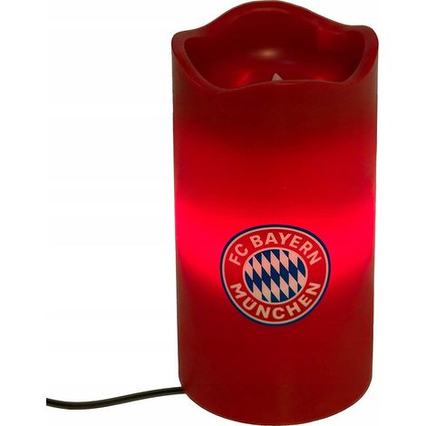 Vela LED FC Bayern sin marca roja 15 cm