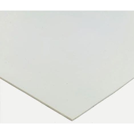 Plaque caoutchouc Silicone blanche, 600mm x 600mm x 6mm ( Prix pour 1 )