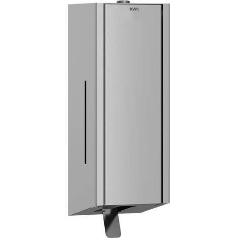 KWC AR Schaumseifenspender, EXOS, Edelstahl, AP, 120x326x120 mm, Front ESG schwarz