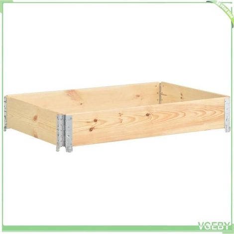 Jardinière surélevée - FAFEICY - 3055162 - 80x120 cm - Empilable & pliable - Bois de pin massif (1/5)