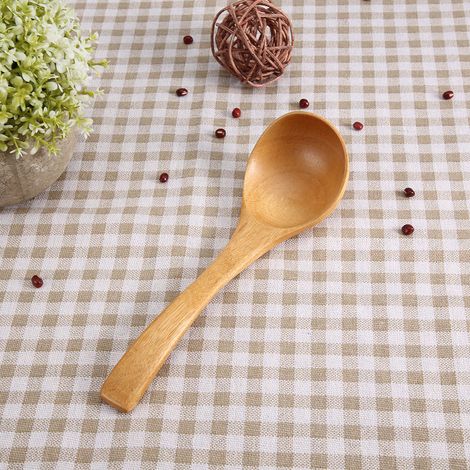 Louche en bois naturel, cuillère à long manche, ustensile de cuisine (03) (1/5)