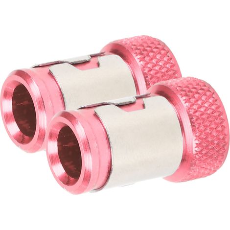 Lot de 2 anneaux magnétiques universels métriques 1/4 pouce pour embouts de tournevis magnétiques en acier (rouge)