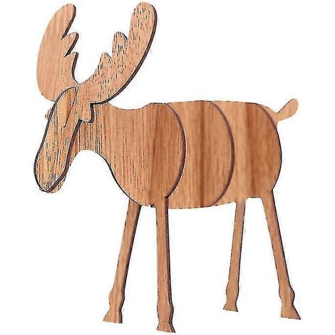 Weihnachtsdekoration mit Hirsch- und Elchmotiven auf der Straße (khaki) bd