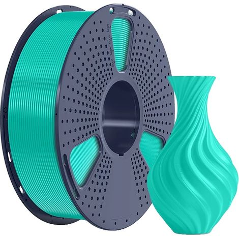Filamento per stampante 3D, diametro 1,75 mm, materiale biodegradabile, verde menta. (1/2)