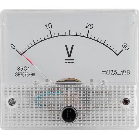 Voltmètre Analogique DC 85C1 0-30V Précision 2.5% pour Tableau de Bord (1/5)